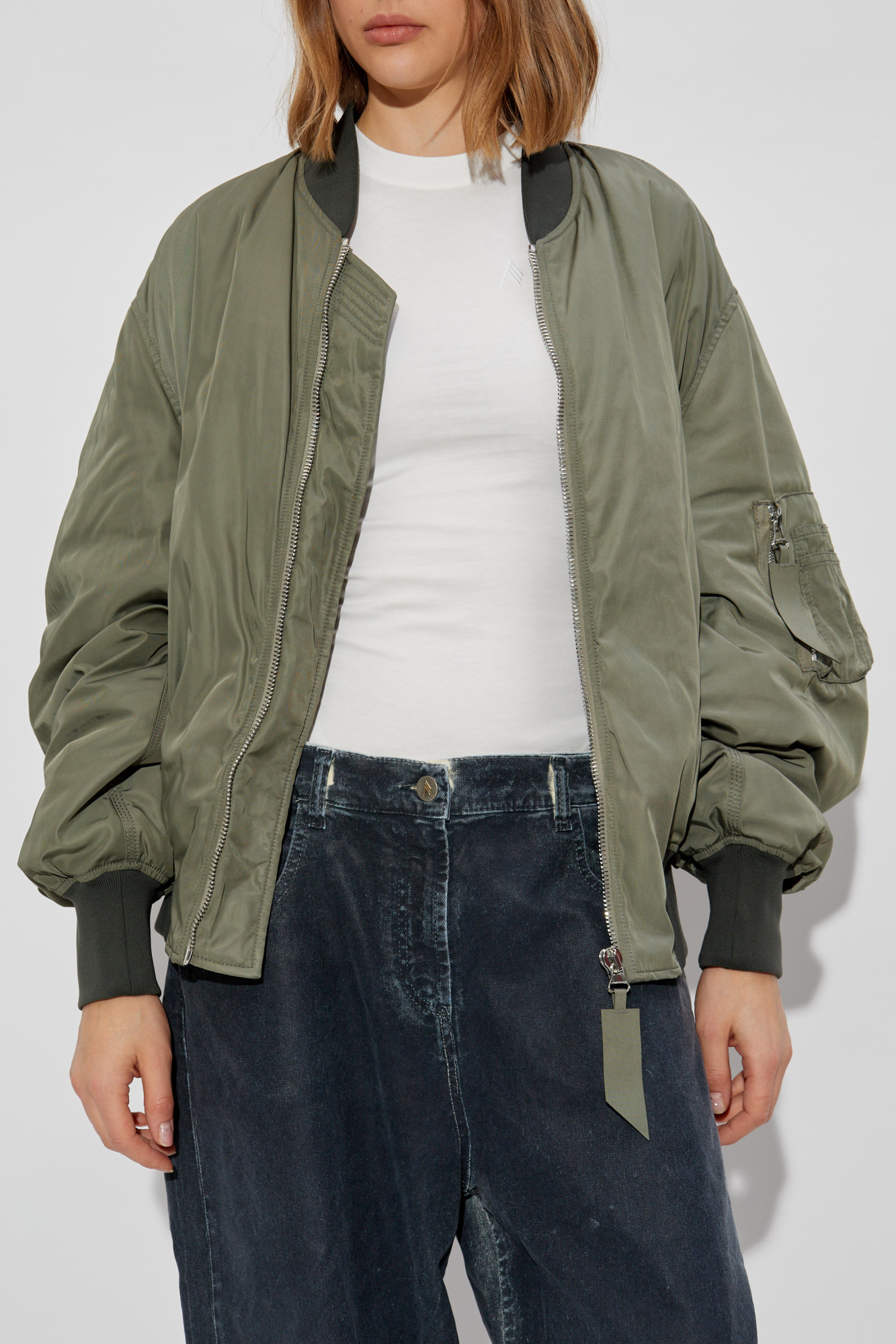 Green bomber type jacket The Attico - Vitkac Australia